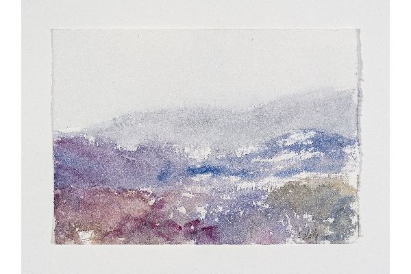 Making Space IX, Watercolour on Saint Armand, 7x5 in.